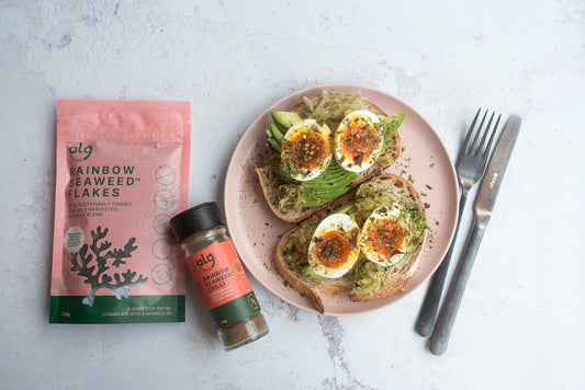 Gut Healthy Boosting Soft-Boiled Eggs and Avocado on Sourdough Toast