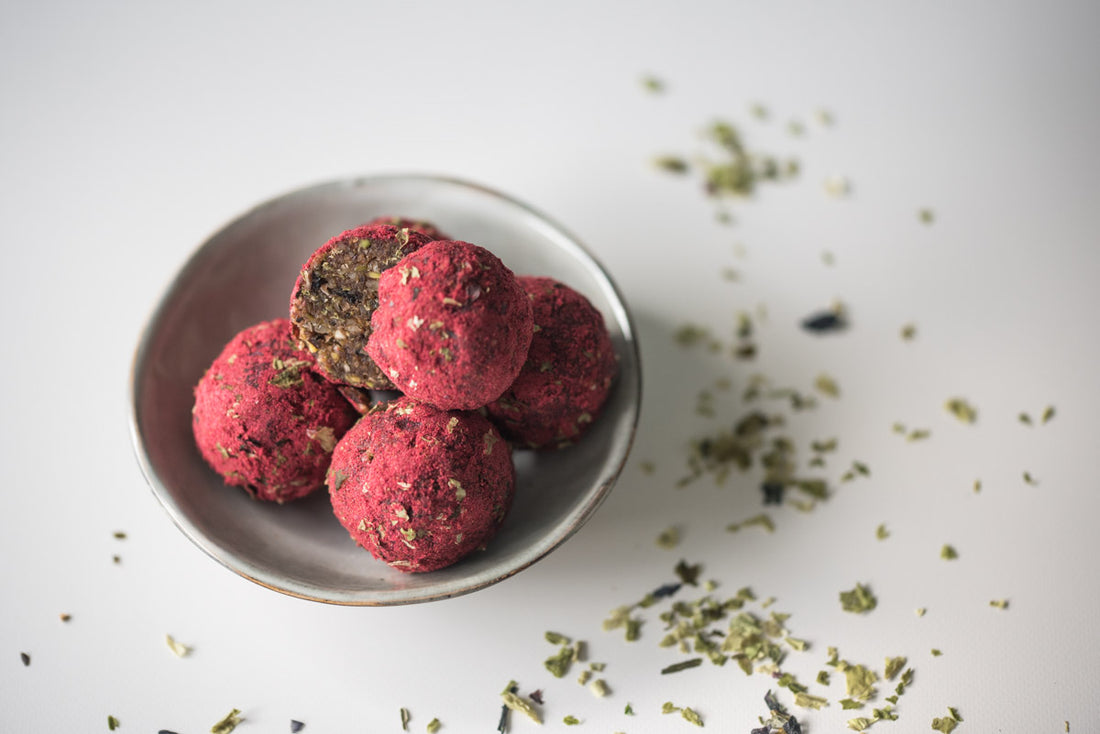 Seaweed, Chocolate and Raspberry Bliss Balls