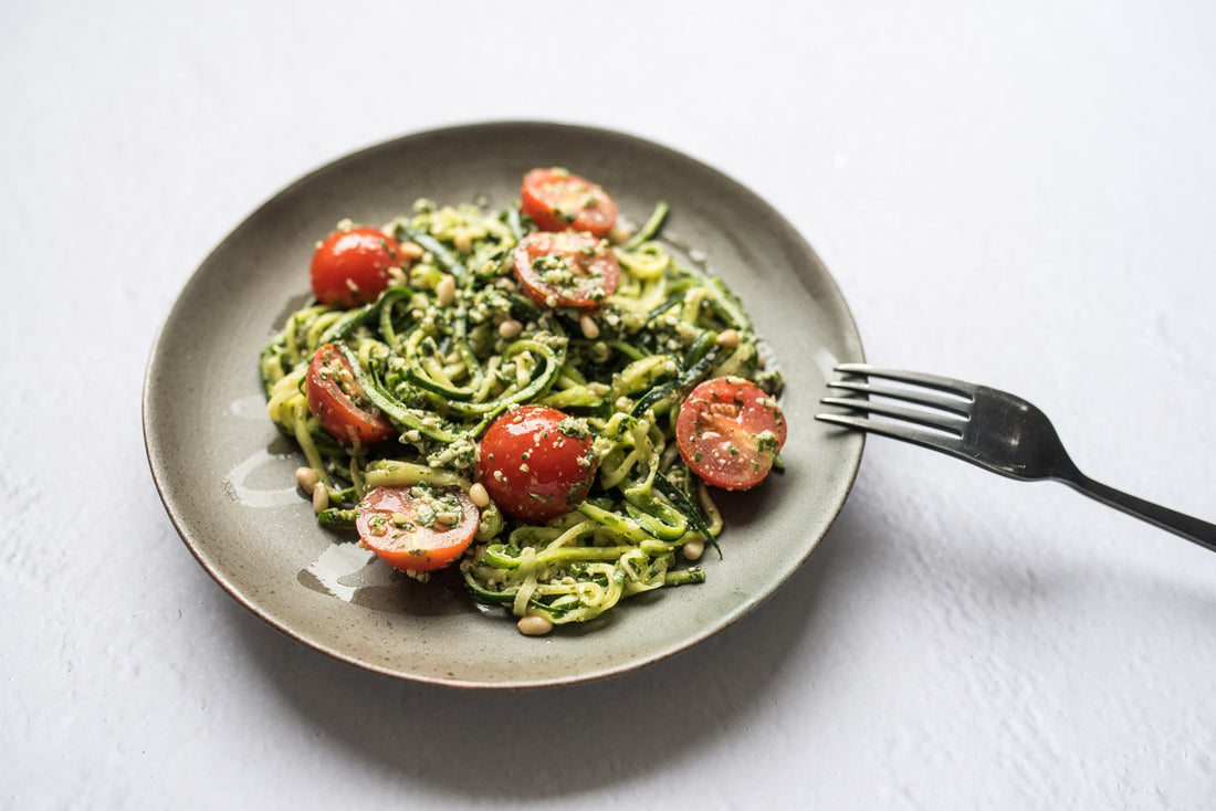 Seaweed Pesto with Zucchini Noodles