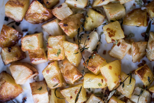 Herbed Garlic and Seaweed Potato Chunks