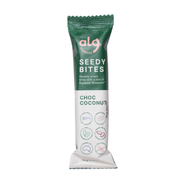 Alg Seaweed_Rainbow Seaweed Seedy Bites_Choco Coconut_front