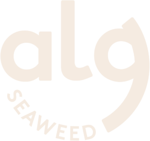 alg seaweed logo, green